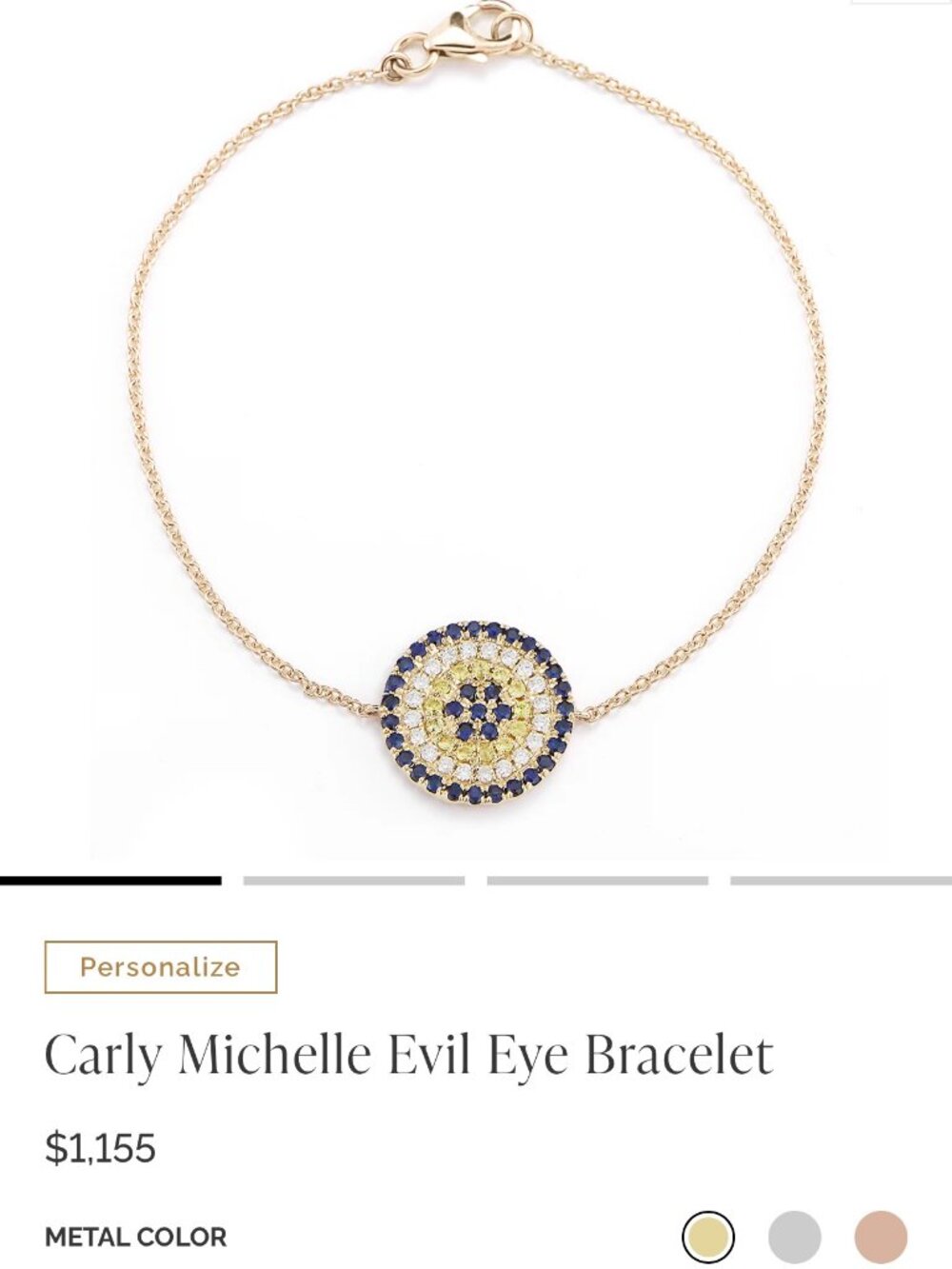 NEW IN BOX Sapphire and 14K gold Bracelet - Picture 2 of 6